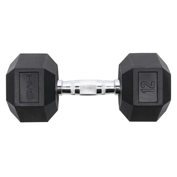 Heksagonalna gumirana bučica 12kg HMS HEX PRO