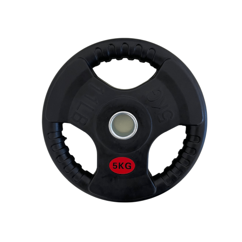 Uteg gumirani tri-grip 5kg 30mm Fight Line