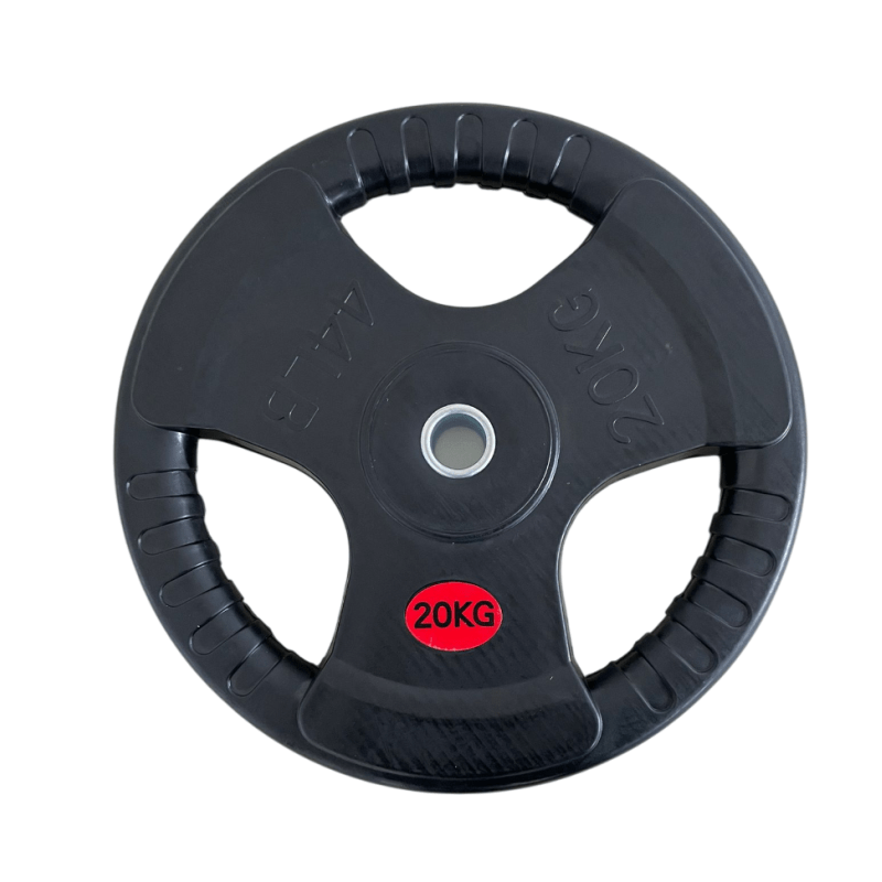 Uteg gumirani tri-grip 20kg 30mm Fight Line