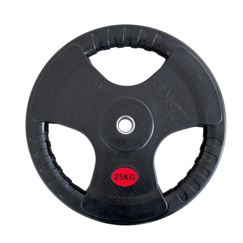 Uteg gumirani tri-grip 25 kg 30 mm Fight Line
