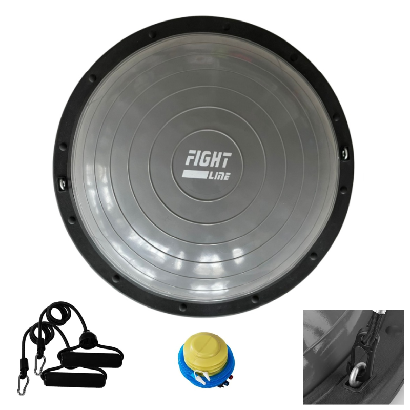Balans polulopta – Bosu lopta Fight Line BL01 – siva