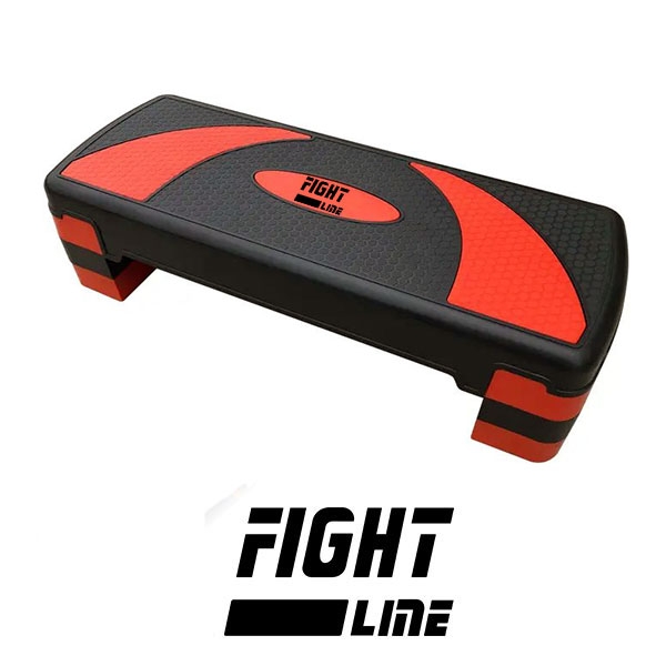 Aerobik step klupica s 3 visine crvena