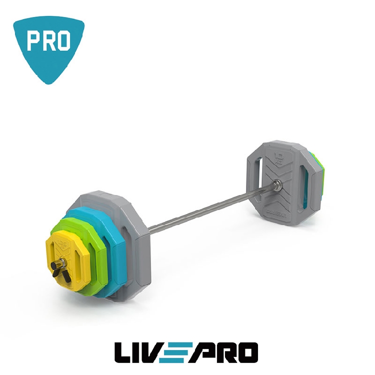 Komplet utega sa šipkom LivePro – 40kg