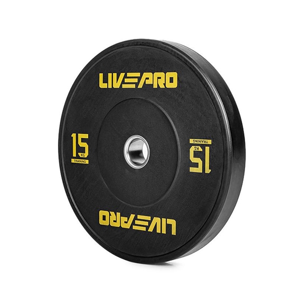 Olimpijski uteg bumper 15kg 50mm LivePro