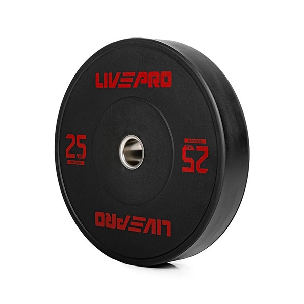 Olimpijski uteg bumper 25kg 50mm LivePro