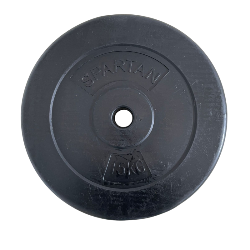 Uteg plastični 15kg 30mm Spartan
