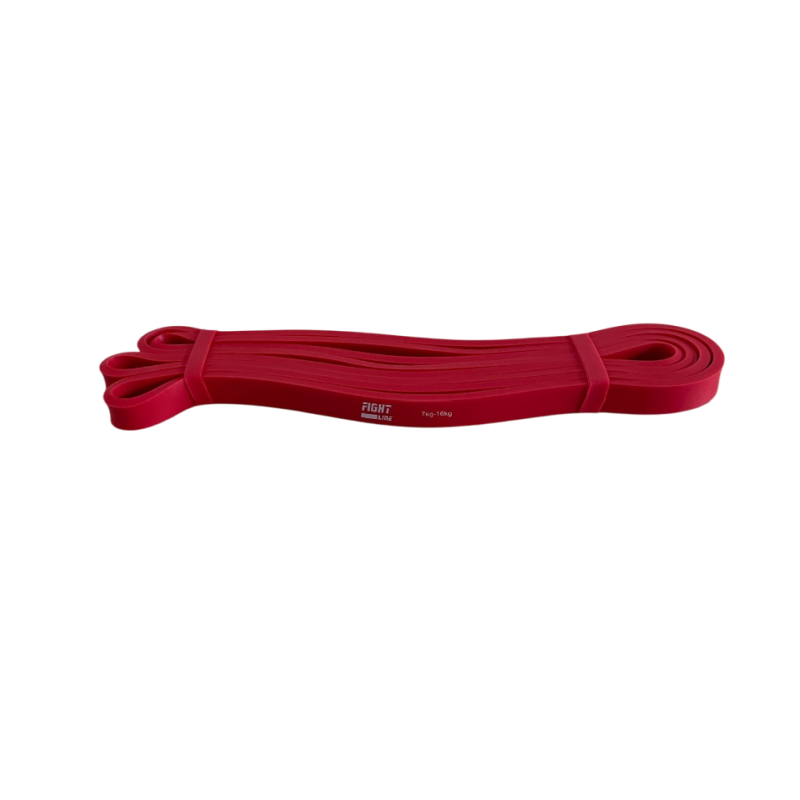 Elastična traka za vježbanje Power Band 208 x 1,3 cm crvena Fight Line