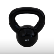 Girja kettlebell od 4 kg, crna verzija Black Edition, model Fight Line KBE-04